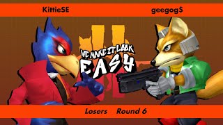 WMILE 2 - KittieSE (Falco) vs. geegog$ (Fox, Marth, Falco) - LR6