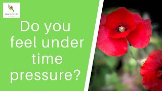 Do you feel under time pressure?