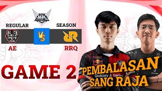 ALTER EGO vs RRQ | GAME 2 | REGULAR SEASON WEEK 5 DAY 2 | MPL ID S12