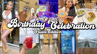 My 21st Birthday Vacation vlog *Royal Caribbean cruise line🏝️* PT. 1  | Shalaya Dae