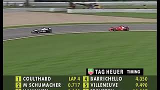 F1 Schumacher Vs Coulthard e Hakinnen. GP  EUA 2001!