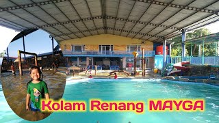 BERMAIN AIR DI KOLAM RENANG MAYGA -LAMARAN-SITANGGAL