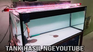 Review Tank 120cm Beserta settingan Top filter || Bikin PD piara Ikan apa Saja.Hasil Ngonten Youtube