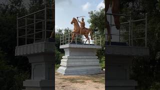 Rani Rudrama Devi Statue at Chandupatla Village #ranirudrama #rudramadevi #princess #powerful #viral