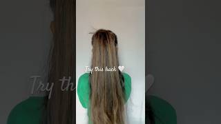 Try this hack 🤍 #hairstyle #shortsvideo #explore #hairvideo #halfuphalfdownhairstyle #shorts