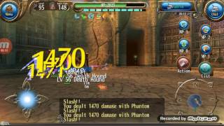 Toram Online DW Phantom Slash+Flash Blast DPS Ganglef Solo by makOi