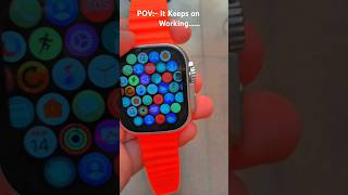 Crown Keeps on Working 🤯 T900 Ultra Smartwatch Crown Button #shorts #viral #techingthat #pov