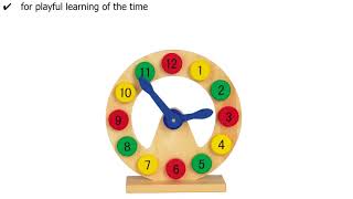 Learning and playing clock COLOURED TIME