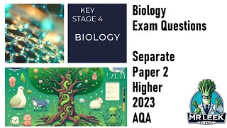 Biology Separate Paper 2 Higher 2023 AQA Questions