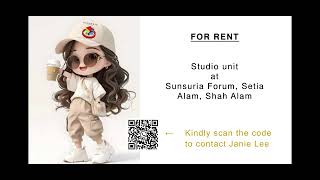 【 FOR RENT 】 Sunsuria Forum SOHO, Setia Alam - Studio , Rm 1.8k , 452 ft² , Fully-furnished