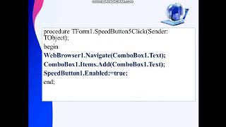 Delphi бағдарламасында WebBrowser мен жұмыс Ищанова Г К