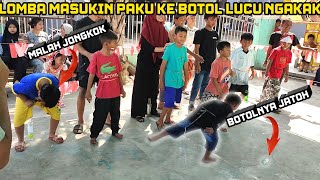 lomba 17-an‼️masukin paku dalam botol lucu ngakak