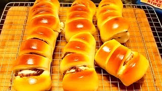 Red Bean Rolls /豆沙面包卷#breakfast #baking #bread #toast