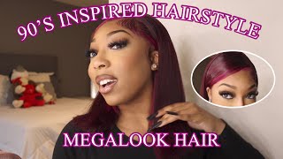 90'S INSPIRED HAIRSTYLE FT MEGALOOK HAIR | Shalaya Dae