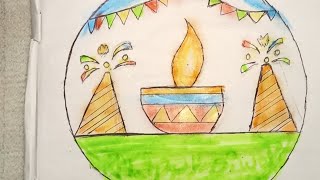 Diwali drawing easy/#viral/#shorts/#youtubeshorts