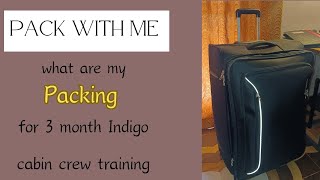 what to carry for training? | Cabin crew training | Indigo | pack with me #indigo #cabincrew