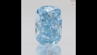 0.06 ct FANCY VIVID GREEN-BLUE CUSHION GIA 天然 ダイヤモンド ルース