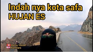 Niatnya jalan_jalan di kota taif safa alhamdulillah di kasih hujan es. Masa allah!!!