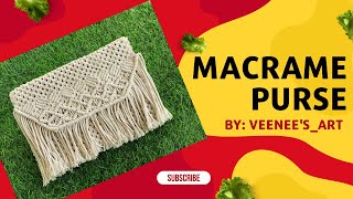 Macrame purse //Macrame handbag/// Macrame purse tutorial