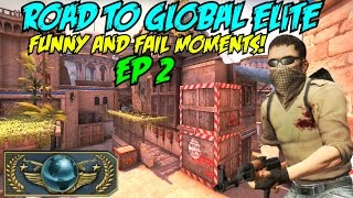 ROAD TO GLOBAL ELITE - EP2 - RUSSIANS - AFK - DERANK WAVE!