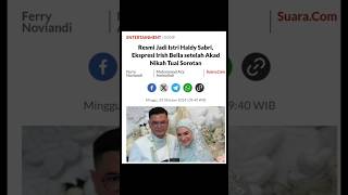 RESMI JADI ISTRI HALDY SABRI, EKSPRESI IRISH BELLA SETELAH AKAD NIKAH TUAI SOROTAN #shorts