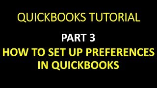 How to set preferences in QuickBooks