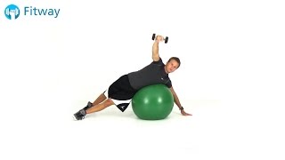 How To Do: Stability Ball Raise - Dumbbell Lateral | Shoulder Workout Exercise