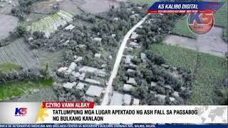 TATLUMPUNG MGA LUGAR, APEKTADO NG ASH FALL SA PAGSABOG NG BULKANG KANLAON