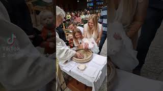 the christening of our little daughter Bella, #baptism #family