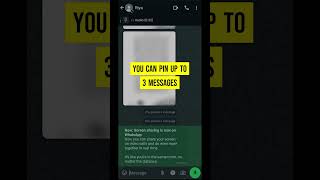 Pin MULTIPLE Messages in WhatsApp! #whatsapp #howto