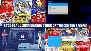 PES2017 | EFOOTBALL 2024 SEASONN KING OF THE CONTENT GRAPHIC MENU