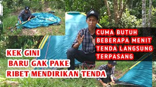 CARA MEMASANG TENDA SINGLE LAYER | EASY DOME 4 TENDAKI