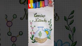 Carátula/ Portada de Ciencias Naturales #caratulas #portadas #shortsvideo #creatividad #viral #love