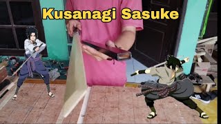 Membuat Pedang kusanagi sasuke dari kayu