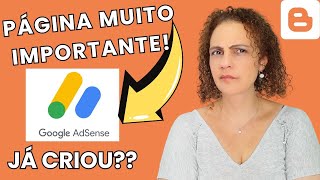 Páginas no Blogger -Página de Transparência Ajuda a APROVAÇÃO no ADSENSE?✅