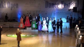 Helsinki Open Dance Festival - WDSF World Open Standard - Final - Podium - 20.10.2012