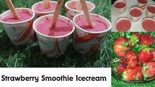 Strawberry Smoothie candy Stick| Strawberry Popsicle| strawberry Ice-cream by patel jasi kitchen