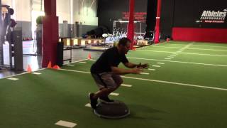 Unstable Single Leg Squat with BOSU Elite Trainer