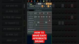 HOW TO MAKE AFROBEAT DRUMS IN FL 20 #afrobeats #afropop #drums #flstudio #producer #beats #howto