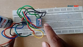 BCD to 7-Segment Decoder Experiment on Breadboard