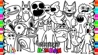 Garten Of BANBAN New Coloring Page | How to Color All Main Gharacters | NCS Music