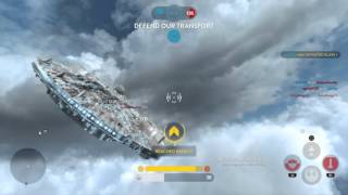 SW:BF - Slave I vs The Millennium Falcon