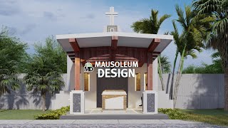 Modern Open Mausoleum Design - 6X10 EP28