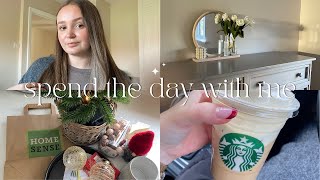 Spend the day with me ~ Christmas decor shopping, Starbucks drive thru & my evening skincare routine