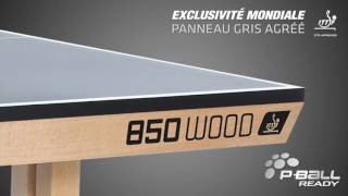 Praesentation Tischtennis Tisch Cornilleau 850 WOOD ITTF FR