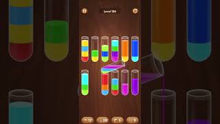 water sort game video Short's video viral gameplay colors #levelcrossing 136 #levelselect fails #gam