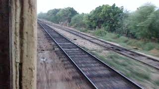 Pakistan Railways: Beautiful morning Millat Express passing Wahab Shah Railway Station