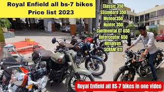 2023 Royal Enfield all BS-7 bikes price list and review | Bullet, Classic, Hunter, Meteor E-20 Model