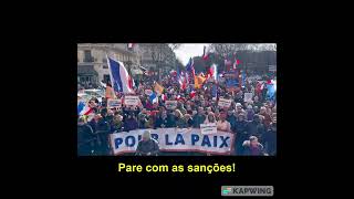 Paris: milhares de pessoas protestam contra a OTAN