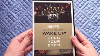 Unboxing BTS Bangtan Boys 防弾少年団 1st Japan Tour 2015 Wake Up Open Your Eyes DVD